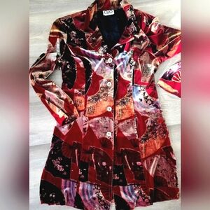 Vintage Clio Velvety Long Cardigan